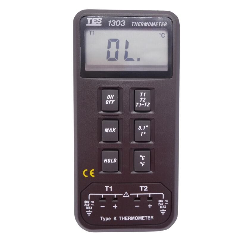 臺(tái)灣泰仕TES-1303溫度表溫度計(jì)圖片1