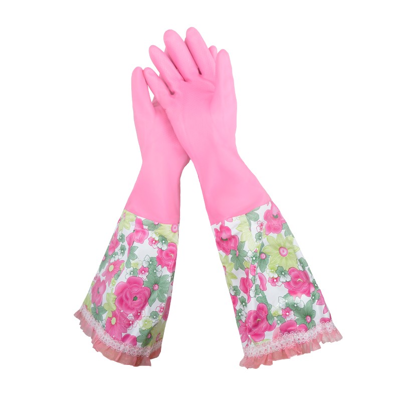 春蕾900-50花邊接袖PU絨里勞保手套圖片1