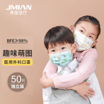 界面一次性醫用外科兒童口罩圖片3