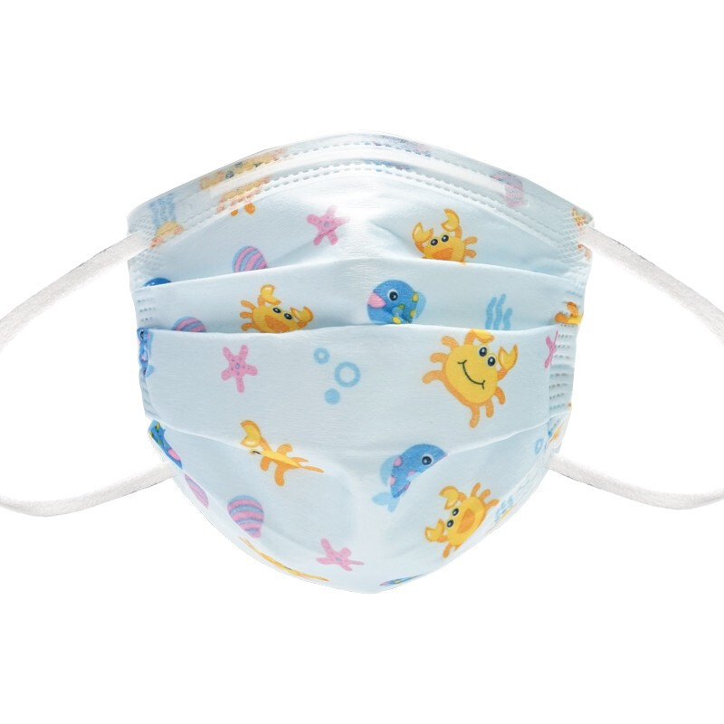 霍盛HMS-DM-06舒適平面口罩超小號(hào)35片盒裝(小螃蟹印花款)圖片1 霍盛HMS-DM-06舒適平面口罩超小號(hào)35片盒裝(小螃蟹印花款)圖片1