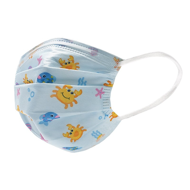 霍盛HMS-DM-06舒適平面口罩超小號(hào)35片盒裝(小螃蟹印花款)圖片2 霍盛HMS-DM-06舒適平面口罩超小號(hào)35片盒裝(小螃蟹印花款)圖片2