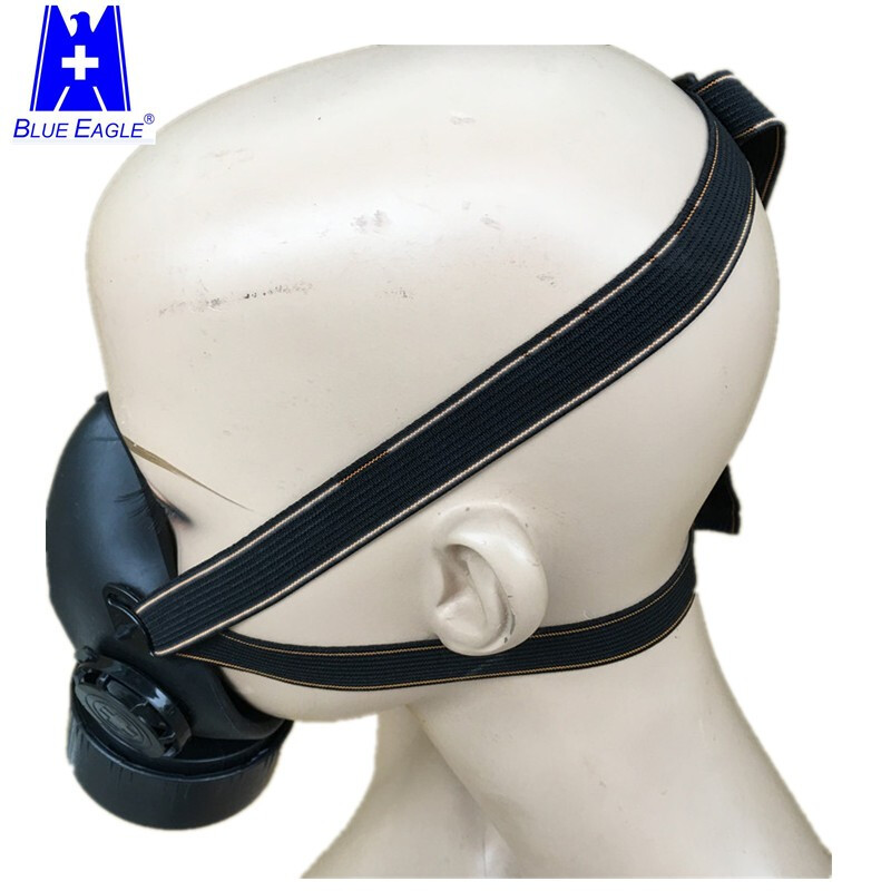 藍(lán)鷹NP305橡膠單濾盒半面罩防毒面具圖片3