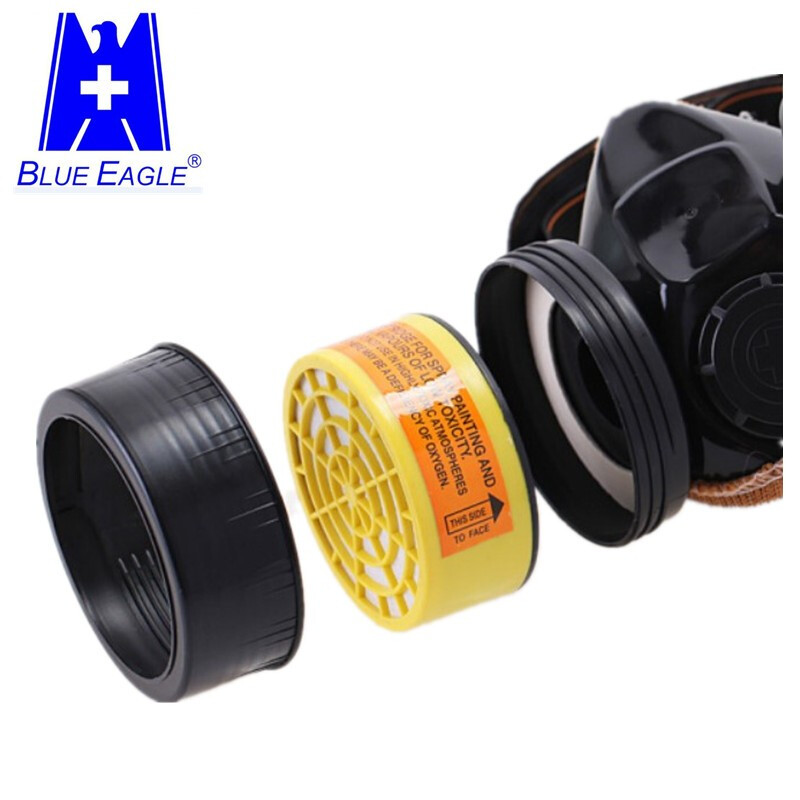 藍鷹NP306橡膠雙濾盒半面罩防毒面具圖片2