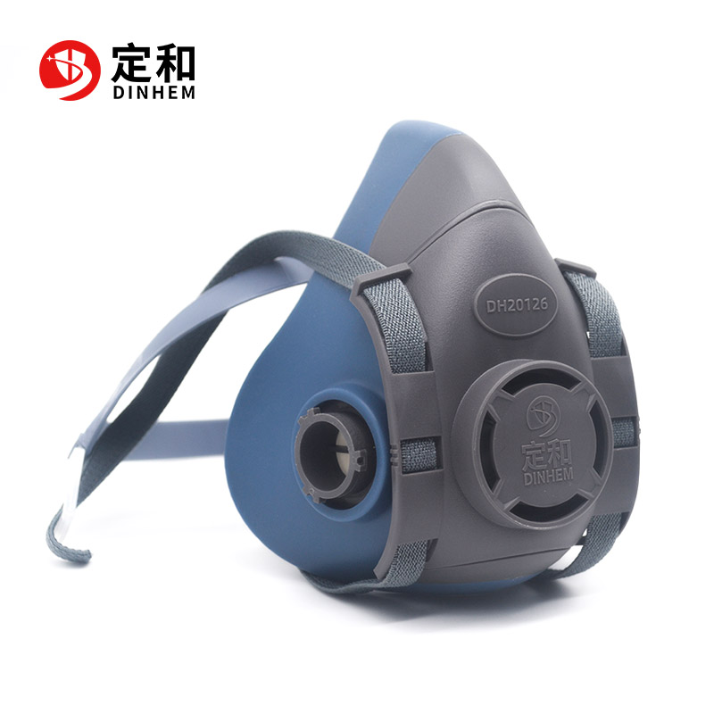 定和DH20126硅膠雙濾盒半面罩防毒面具圖片2
