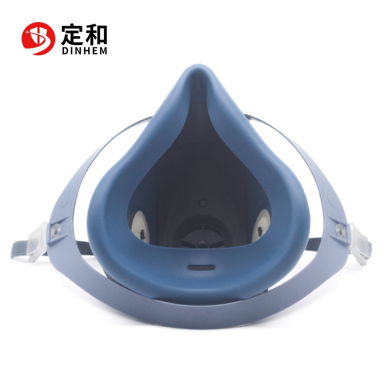 定和DH20126硅膠雙濾盒半面罩防毒面具圖片4