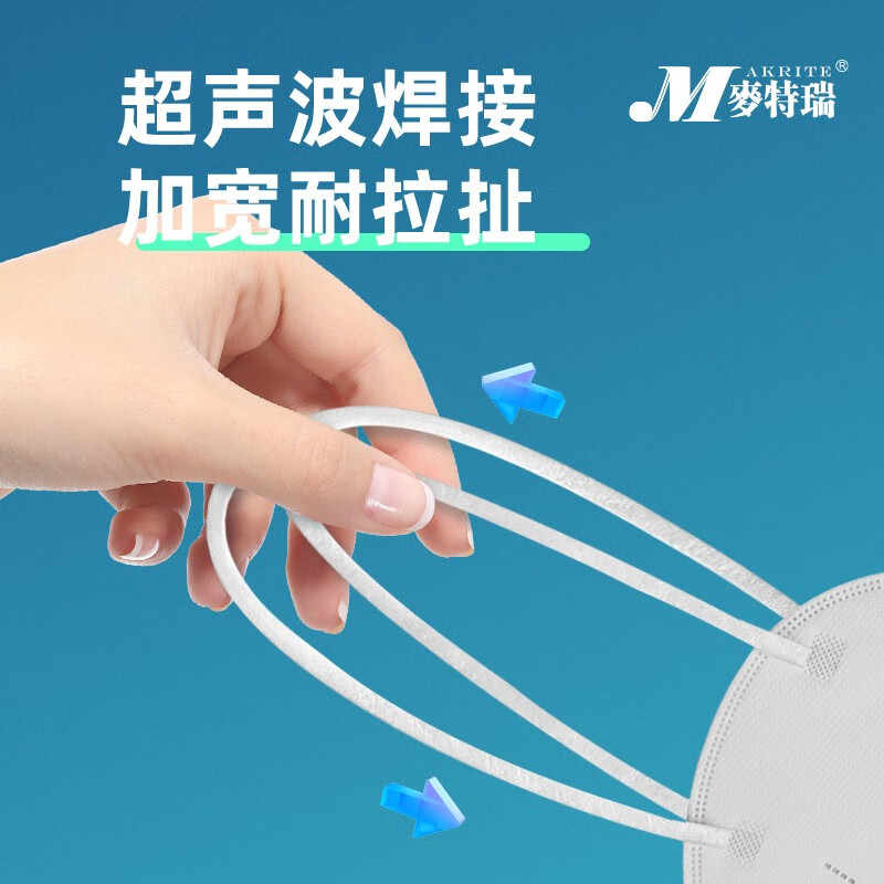麥特瑞6002 KN95白色頭戴式防塵口罩圖片4