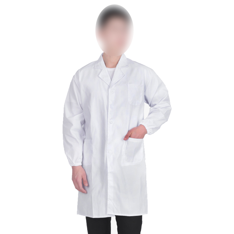 白大褂長袖薄款純棉松緊袖口醫護服圖片1 白大褂長袖薄款純棉松緊袖口醫護服圖片1