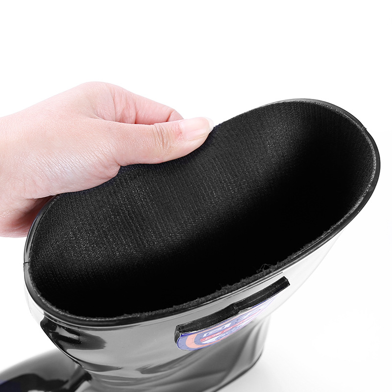 回力863黑色女款耐油PVC中筒雨靴圖片3