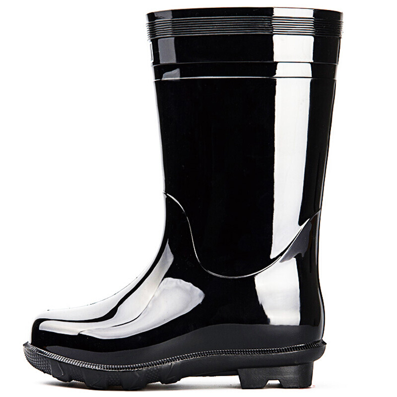 回力838黑色PVC中筒雨靴圖片2