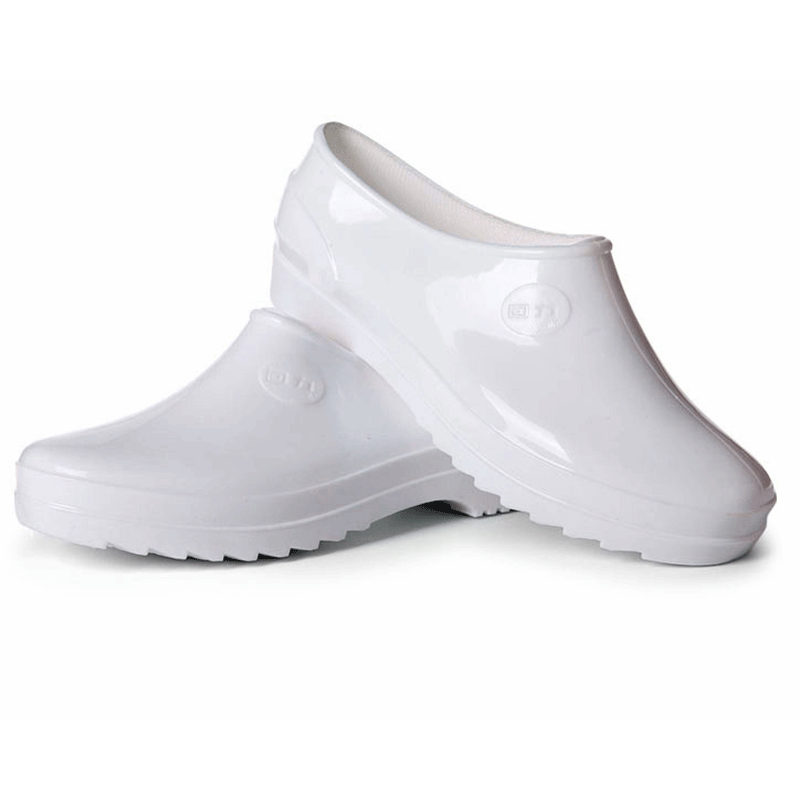 回力3083女款白色低幫雨鞋圖片3