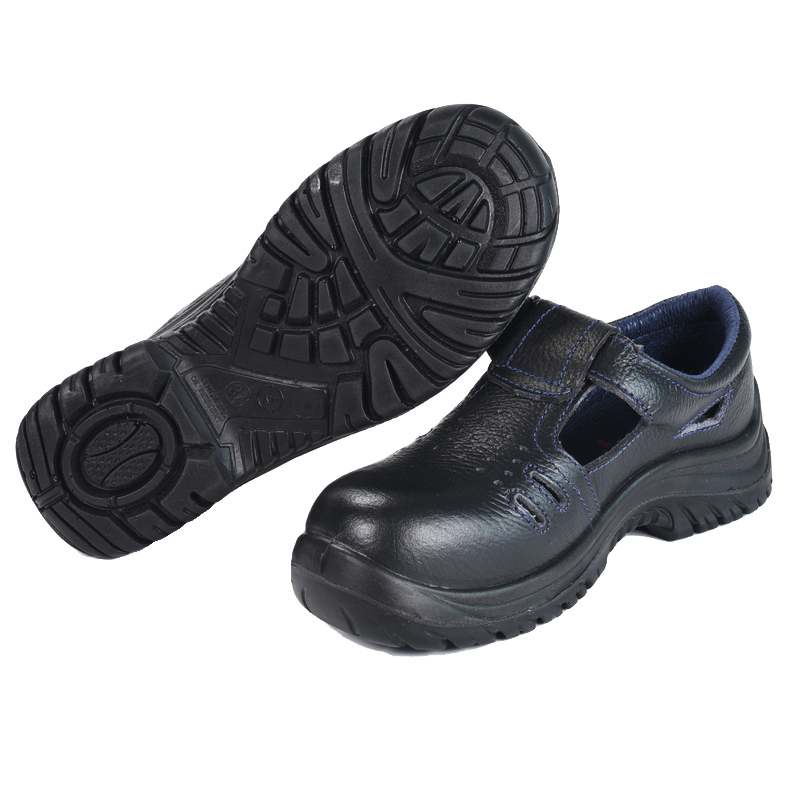 安全牌ZP5505黑色低幫電絕緣防砸安全涼鞋圖片2