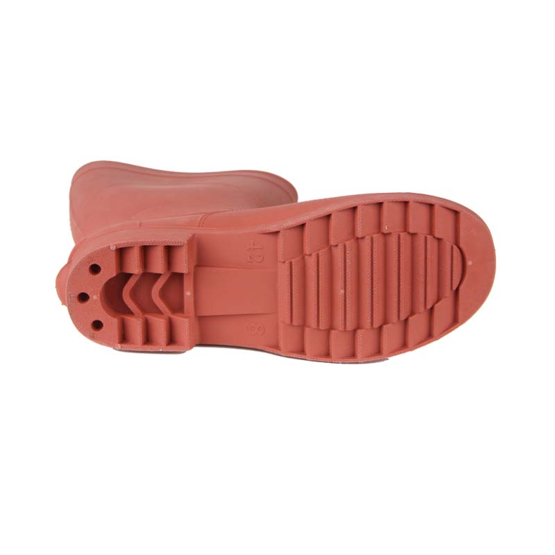 安全牌棕色高筒帶電作業用電工安全絕緣靴圖片4