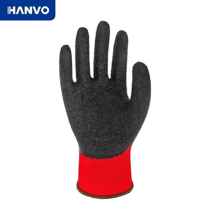 恒輝LA304乳膠皺紋防滑耐磨勞保手套圖片2