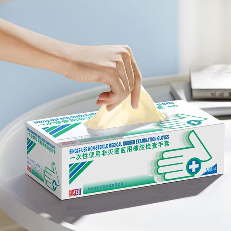 高邦604-010052一次性使用非滅菌醫用橡膠檢查手套中號M碼圖片4