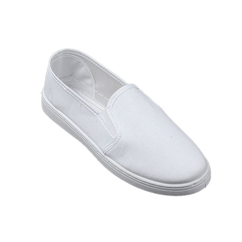 定和DH7503帆布PVC底中巾防靜電白色工作鞋圖片3