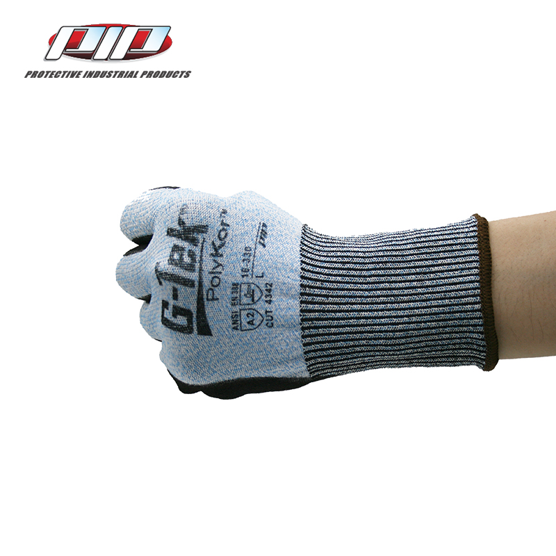 PIP 16-330防滑耐磨雙浸丁腈防割手套圖片1