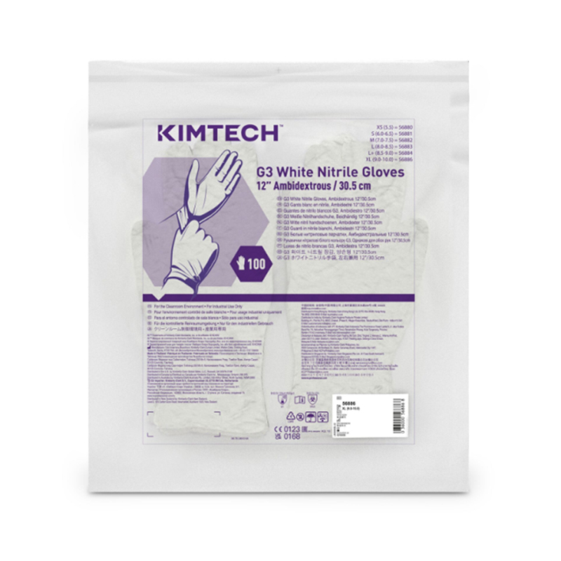 金佰利56886 Kimtech金特G3白色一次性丁腈手套XL圖片4
