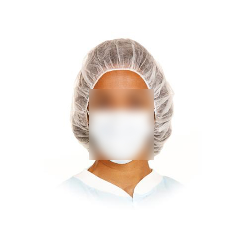 麥迪康8000-W白色無紡布條形帽圖片1