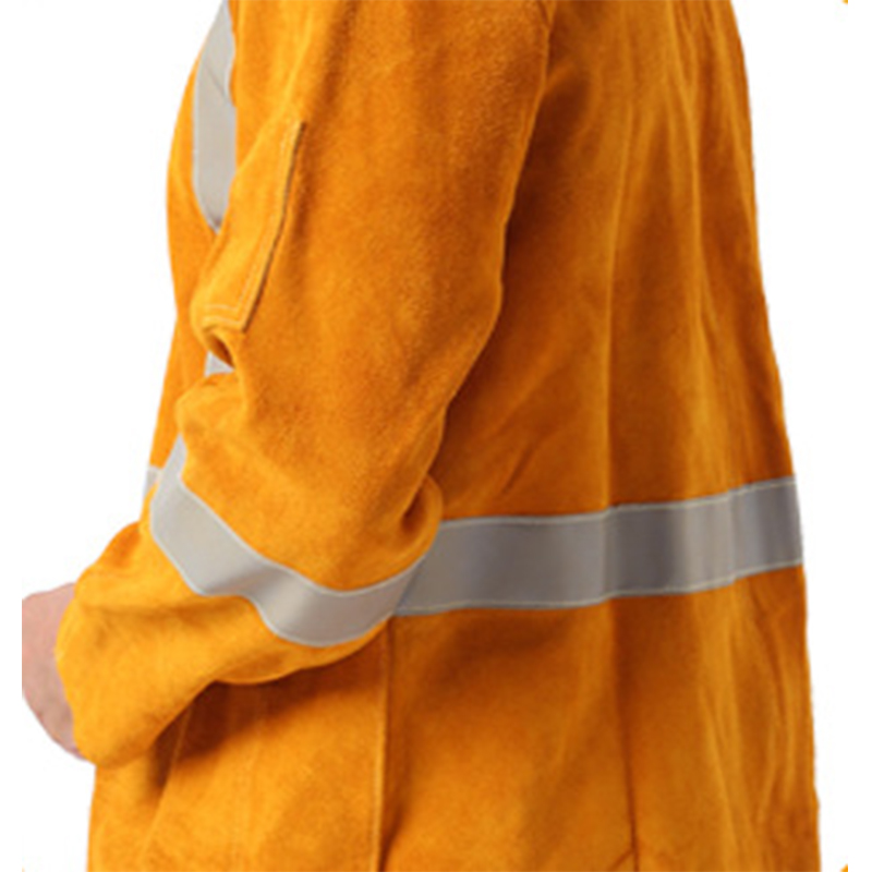 友盟AP-2160金黃色側(cè)開胸全皮焊工服圖片4 友盟AP-2160金黃色側(cè)開胸全皮焊工服圖片4