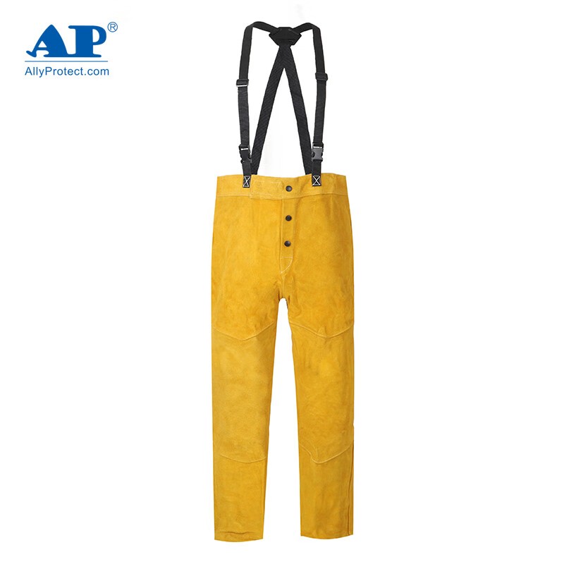 友盟AP-2230金黃色全皮焊工服圖片1