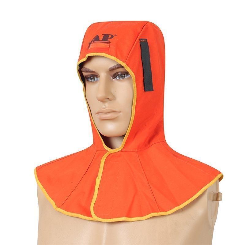 友盟AP-6690橙色阻燃布全護式焊帽圖片1