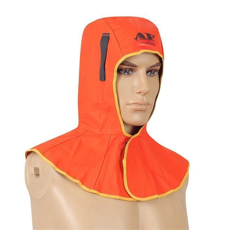 友盟AP-6690橙色阻燃布全護式焊帽圖片2