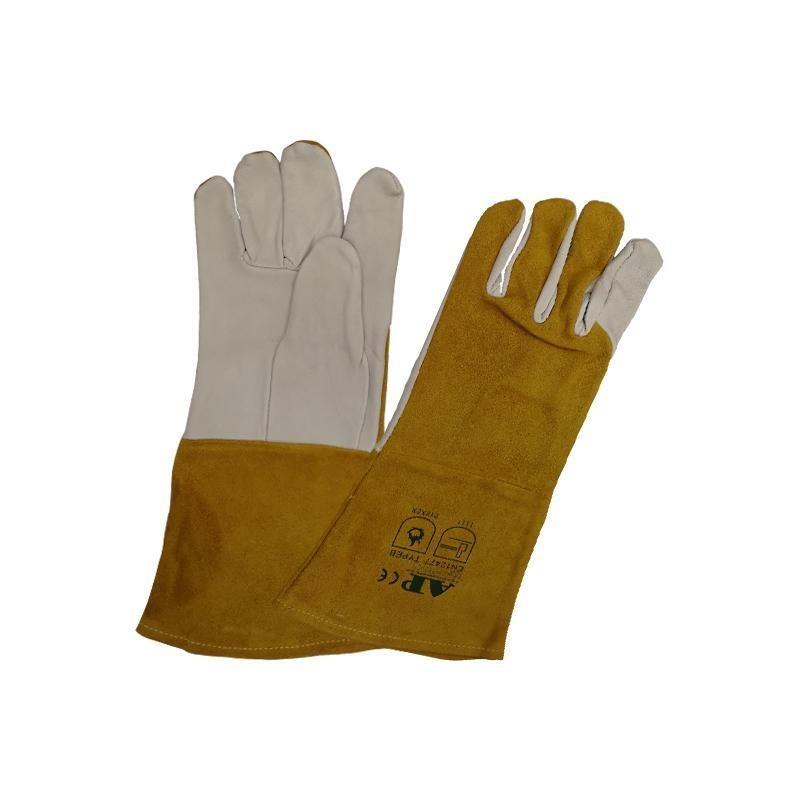 友盟AP-1199白色羊青皮電焊手套圖片3