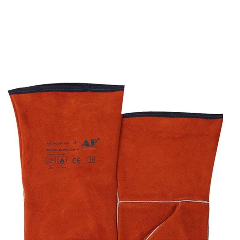 友盟AP-2102銹橙色牛二層皮電焊手套圖片3 友盟AP-2102銹橙色牛二層皮電焊手套圖片3