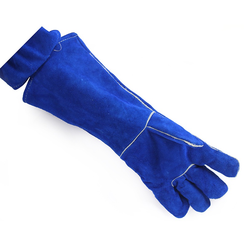 友盟AP-2054彩藍色加長電焊手套圖片1 友盟AP-2054彩藍色加長電焊手套圖片1