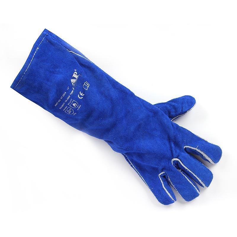 友盟AP-2054彩藍色加長電焊手套圖片2 友盟AP-2054彩藍色加長電焊手套圖片2