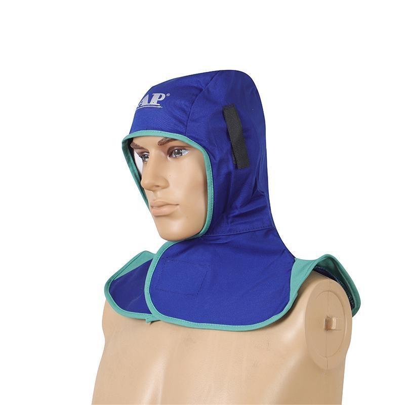 友盟AP-6670藍色阻燃布全護式焊帽圖片3