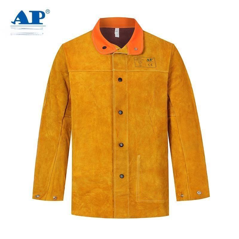 友盟AP-2130金黃色全皮焊工服上衣圖片1