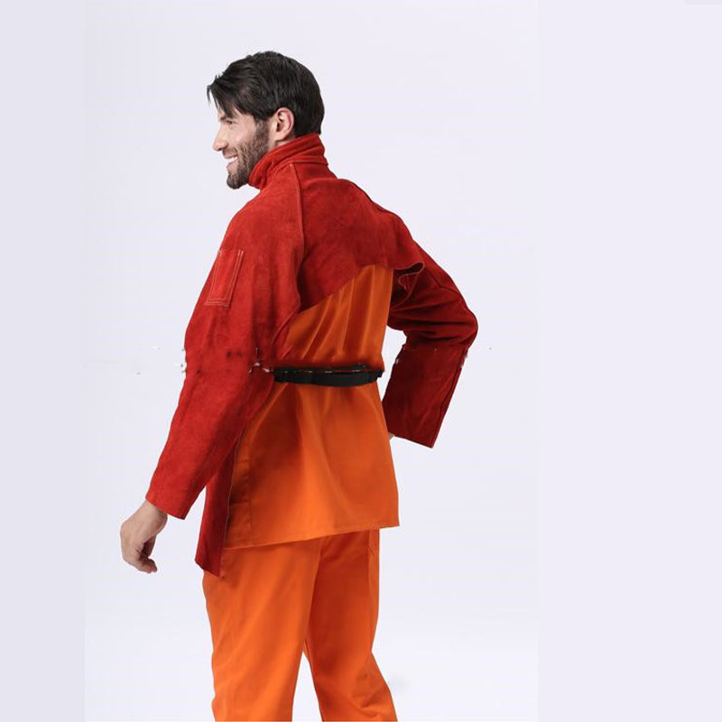 友盟AP-8188/8189銹紅色開背式焊服及圍身圖片1 友盟AP-8188/8189銹紅色開背式焊服及圍身圖片1