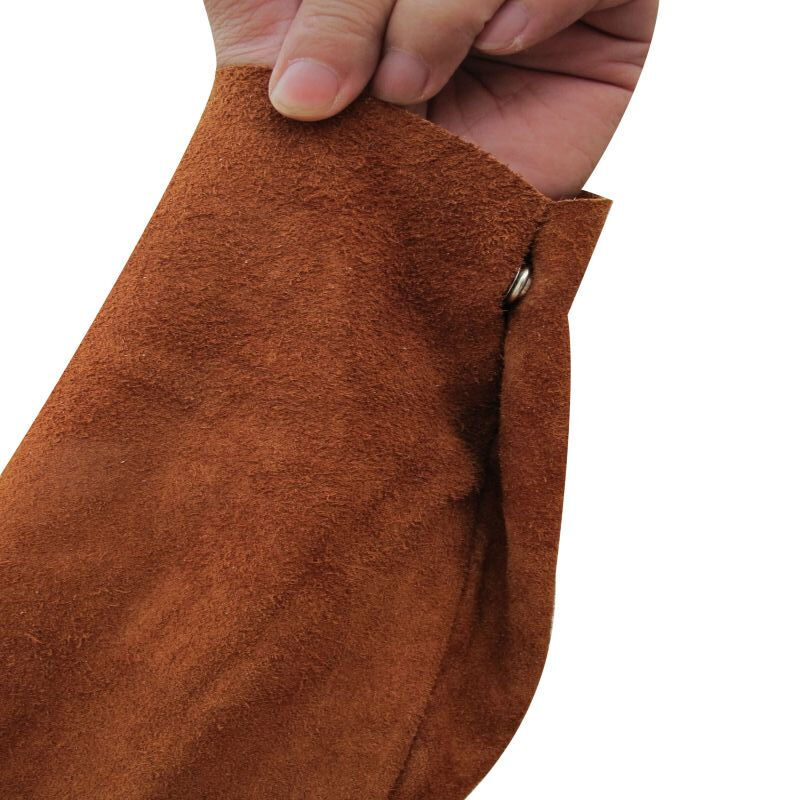 友盟AP-3080咖啡色牛二層皮阻燃焊工服圖片3