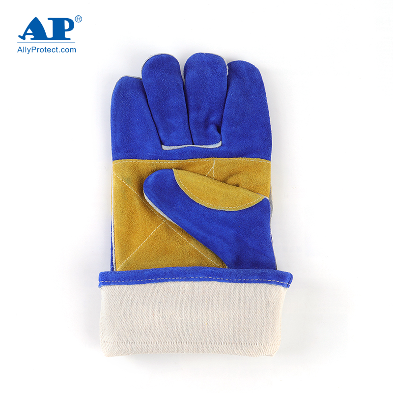 友盟AP-1166彩藍色牛二層皮電焊手套圖片3 友盟AP-1166彩藍色牛二層皮電焊手套圖片3