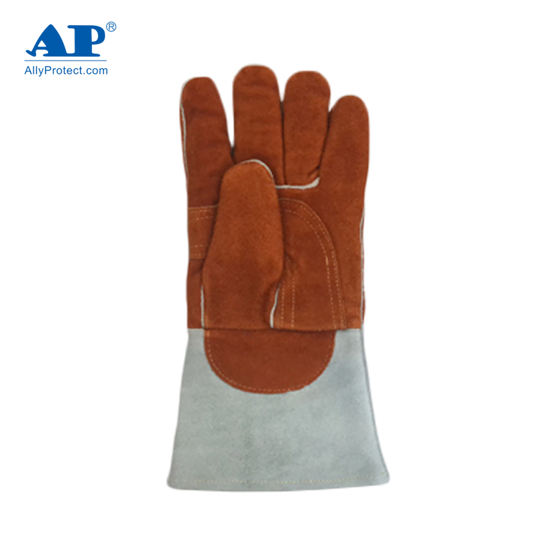 友盟AP-2900咖啡色耐高溫電焊手套圖片3
