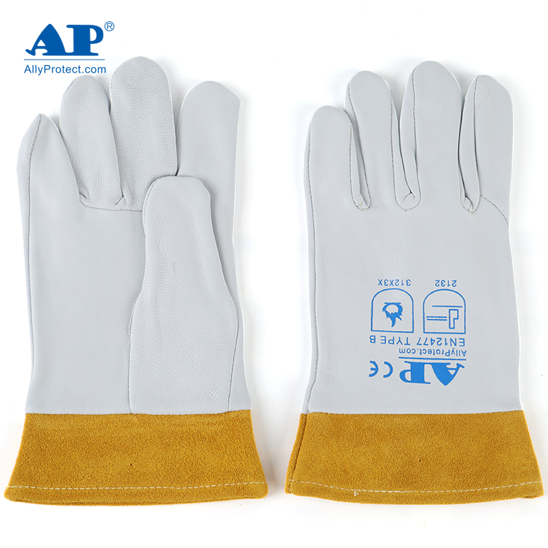 友盟AP-1088防火隔熱羊青皮電焊手套圖片1