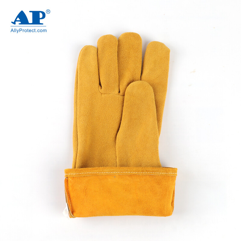 友盟AP-2327金黃色鹿二層皮電焊手套圖片2 友盟AP-2327金黃色鹿二層皮電焊手套圖片2