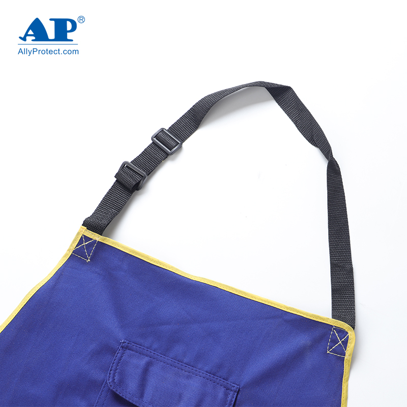 友盟AP-7036藍色阻燃布圍裙圖片3