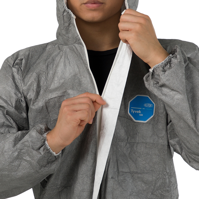 杜邦Tyvek500 New Workman Plus防護服灰色帶帽連體D級防護服圖片4 杜邦Tyvek500 New Workman Plus防護服灰色帶帽連體D級防護服圖片4