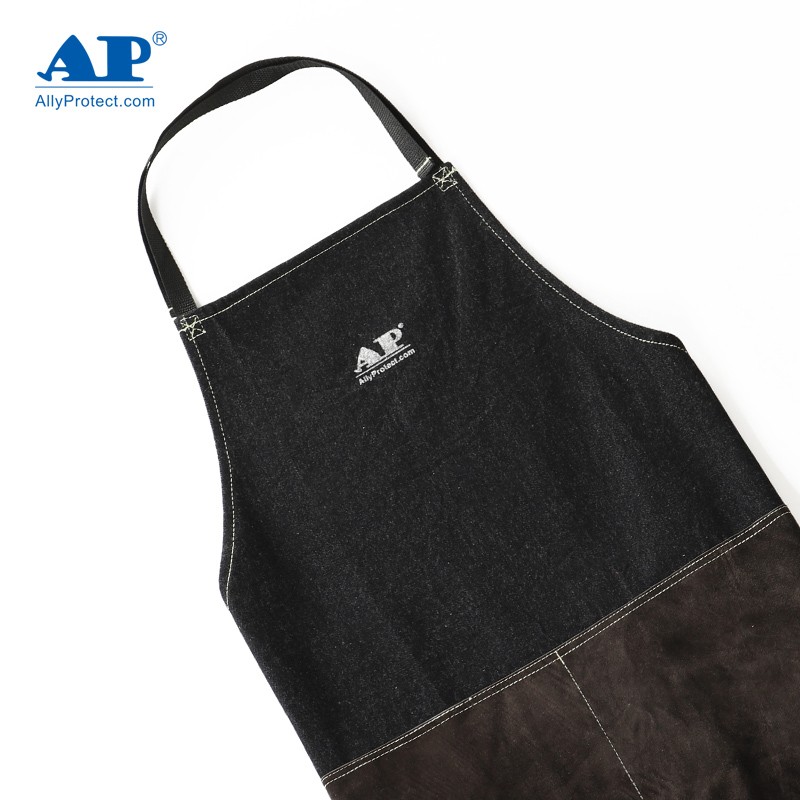 友盟AP-6106阻燃牛仔布圍裙圖片4 友盟AP-6106阻燃牛仔布圍裙圖片4