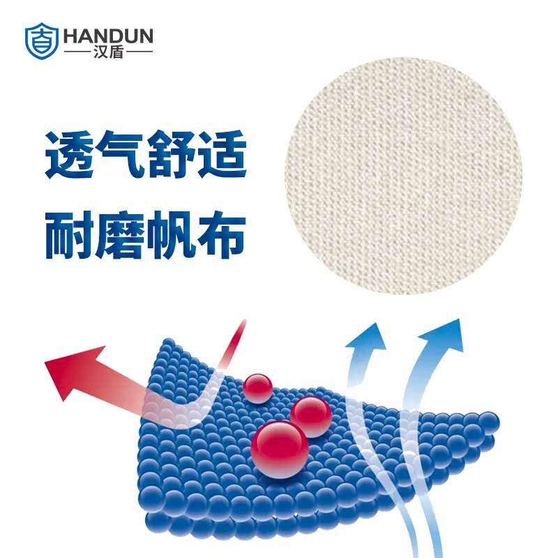 漢盾HD-G09加厚雙層帆布勞保手套圖片2