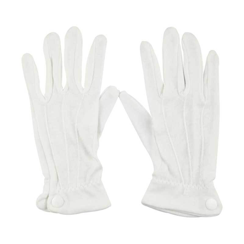 漢盾HD-GP5502滌綸背三筋帶扣禮儀勞保手套圖片2