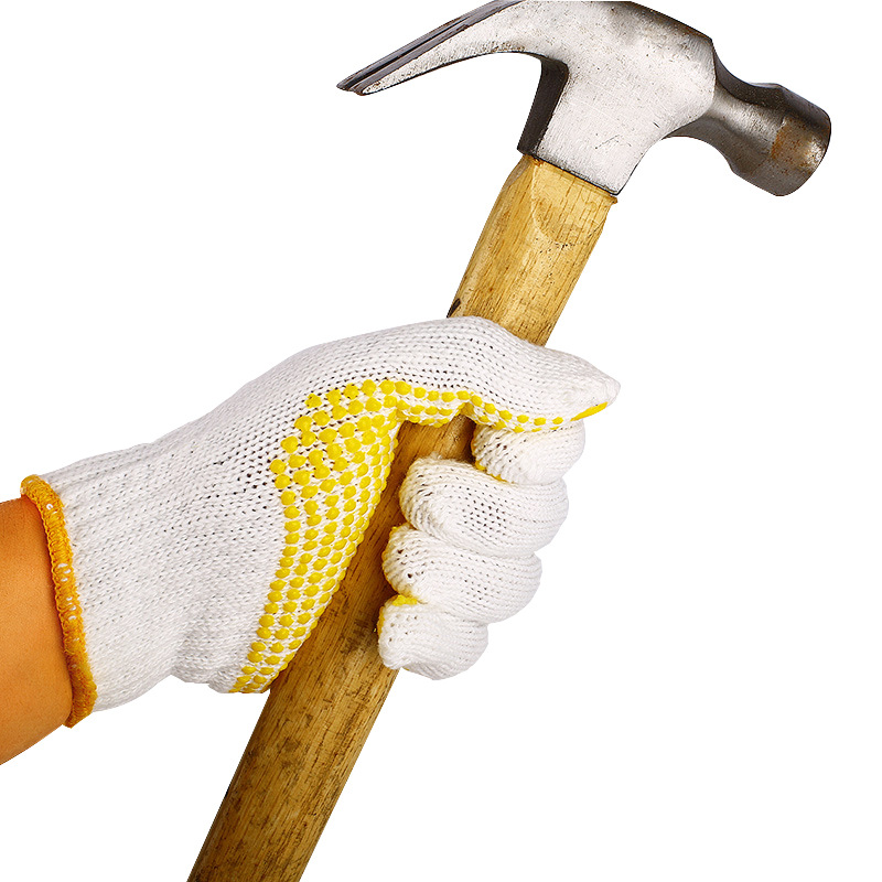 漢盾HD-750G-7掌面點塑滌棉紗線勞保手套圖片2 漢盾HD-750G-7掌面點塑滌棉紗線勞保手套圖片2