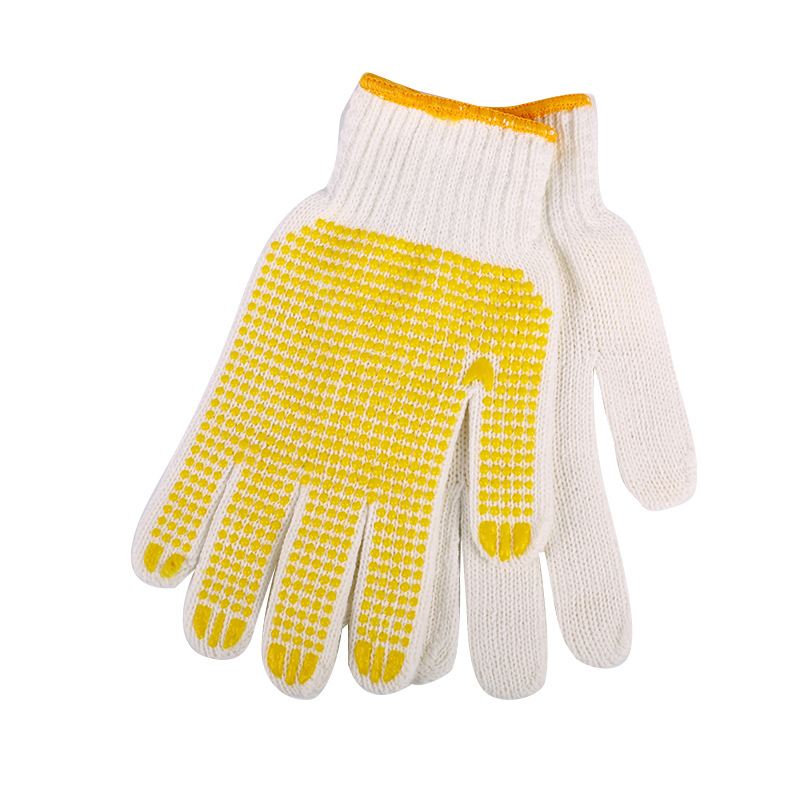 漢盾HD-750G-7掌面點塑滌棉紗線勞保手套圖片4 漢盾HD-750G-7掌面點塑滌棉紗線勞保手套圖片4