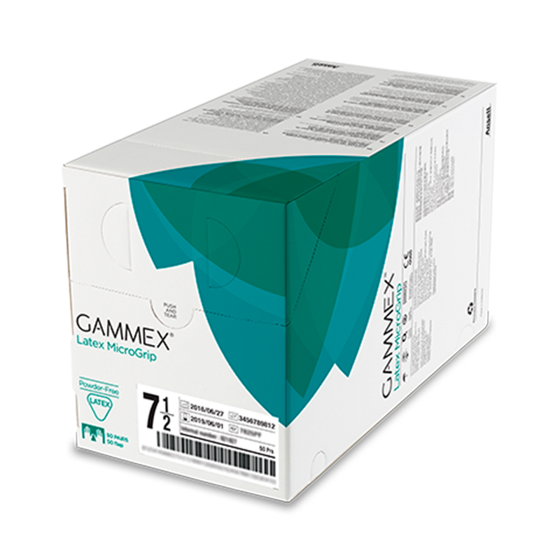 安思爾GAMMEX Latex MicroGrip 330055080無粉末乳膠外科手套圖片1 安思爾GAMMEX Latex MicroGrip 330055080無粉末乳膠外科手套圖片1