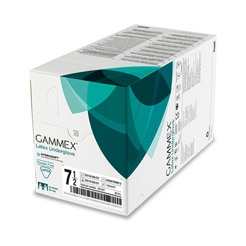 安思爾GAMMEX 330048055無粉乳膠外科手套圖片1