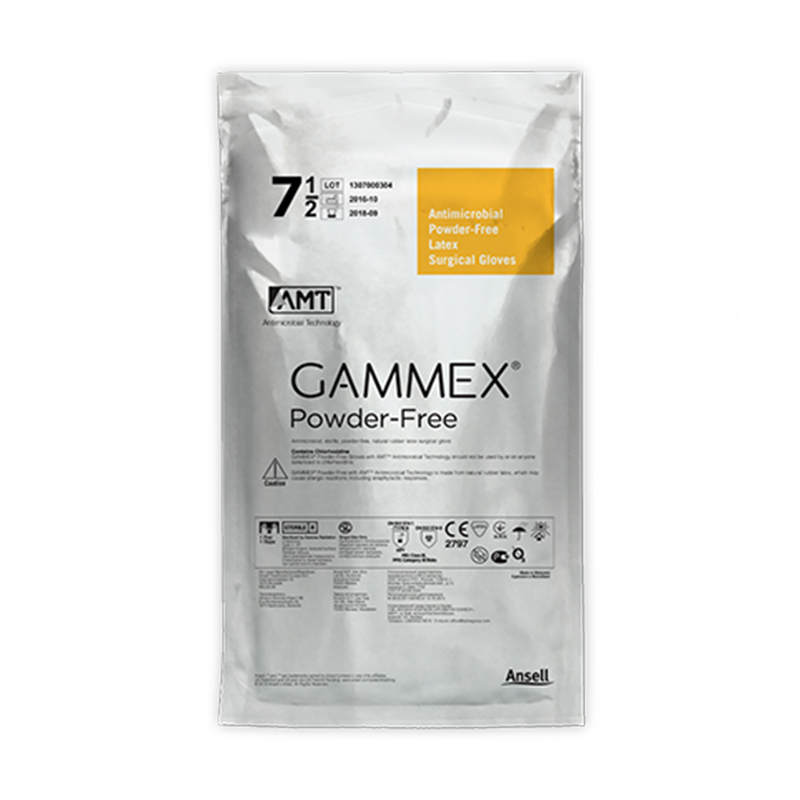 安思爾GAMMEX AMT 4150AMT無(wú)粉乳膠外科手套圖片2