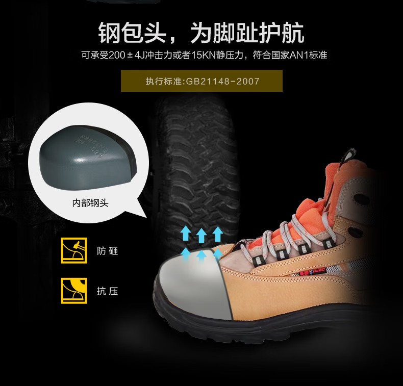 賽獅S8001防砸防刺穿防靜電安全鞋圖片5 賽獅S8001防砸防刺穿防靜電安全鞋圖片5