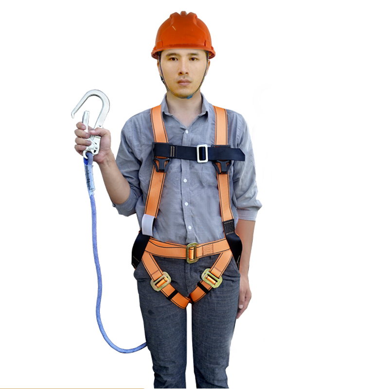 宏建歐式單大鉤安全帶圖片1